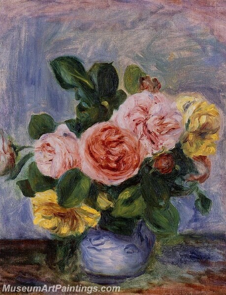 Roses in a Vase 01 Painting