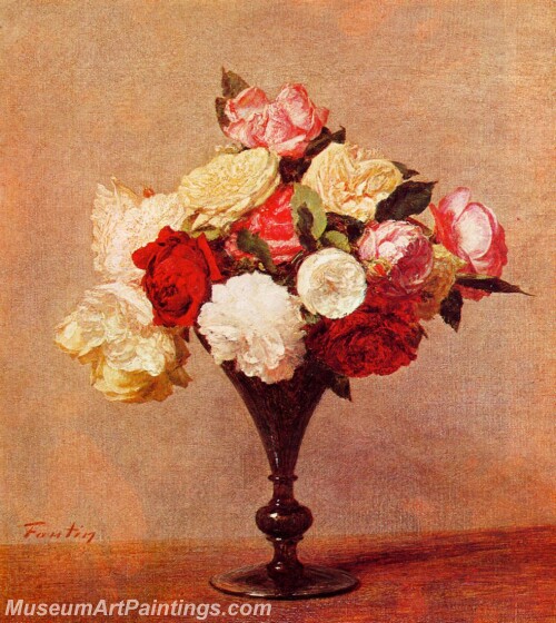 Roses in a Vase 2 Painting