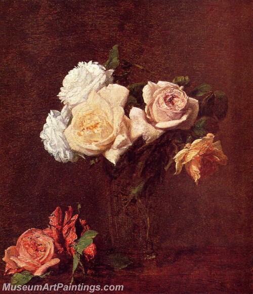 Roses in a Vase Painting