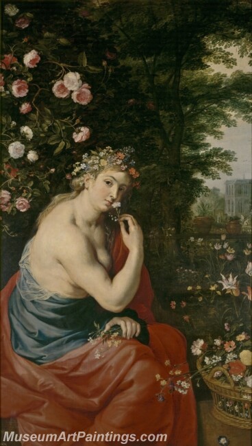 Rubens Pedro Pablo Taller de La diosa Flora Painting