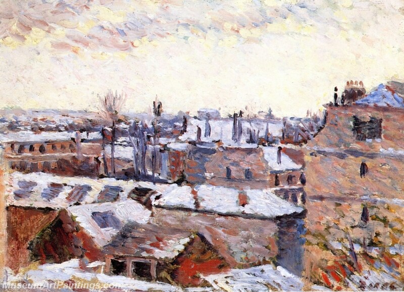 Rue Denfert Roofs in the Snow