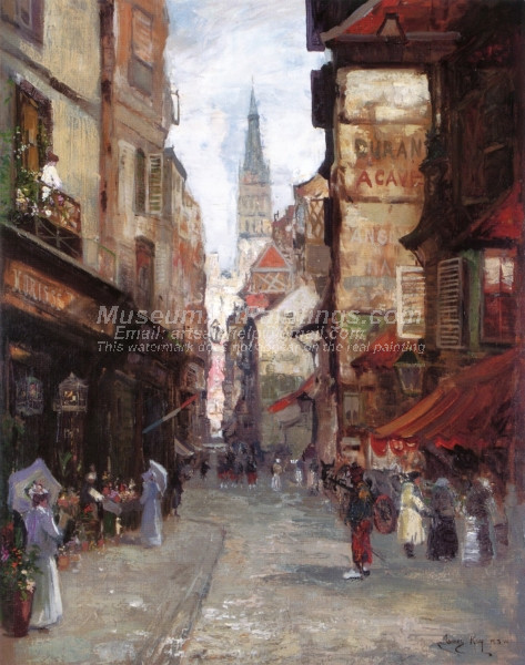 Rue Saint Romain Rouen by James Kay