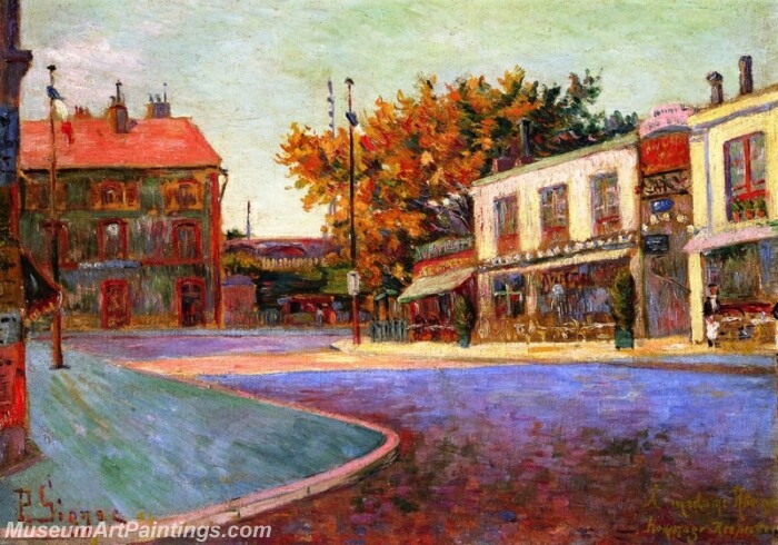 Rue de la Station Asnieres Painting