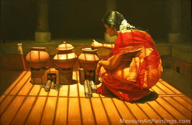 Rural Indian Women Paintings 020