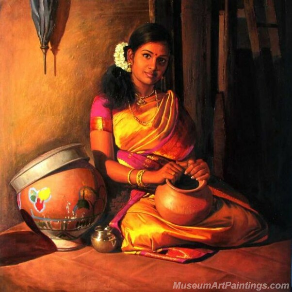 Rural Indian Women Paintings 032