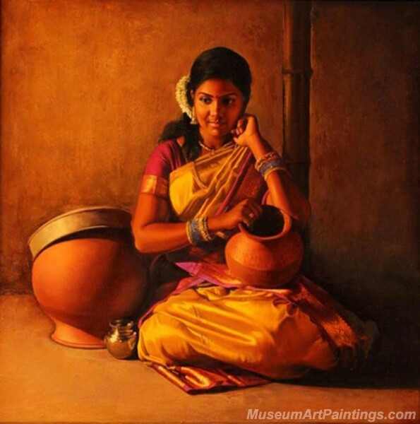 Rural Indian Women Paintings 045