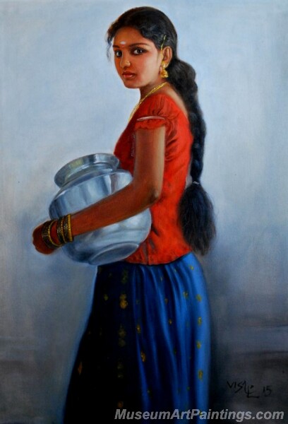 Rural Indian Women Paintings 048