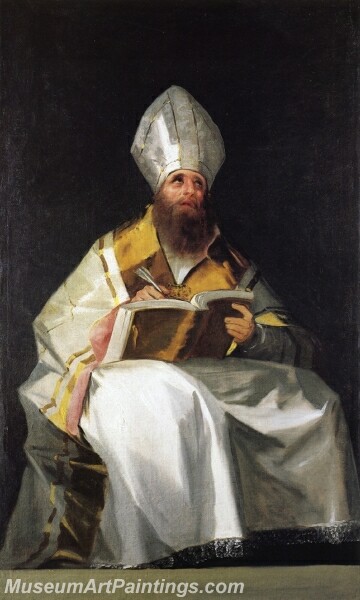 Saint Ambrose Painting