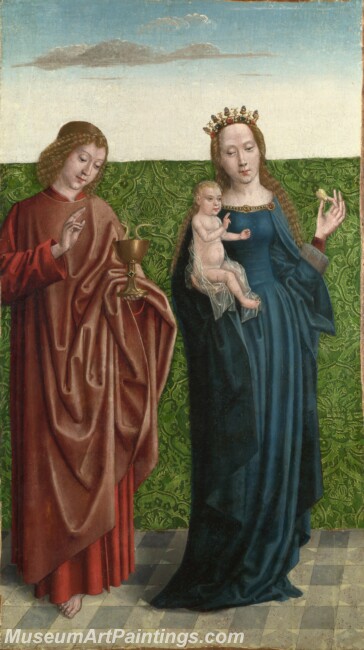 Saint Bartholomew Altarpiece Saints Peter and Dorothy 1 Painting