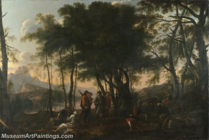 Salvator Rosa The PhilosophersWood Painting