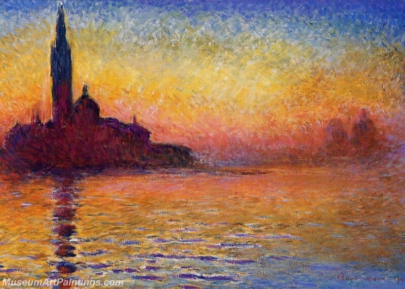 San Giorgio Maggiore at Dusk Painting