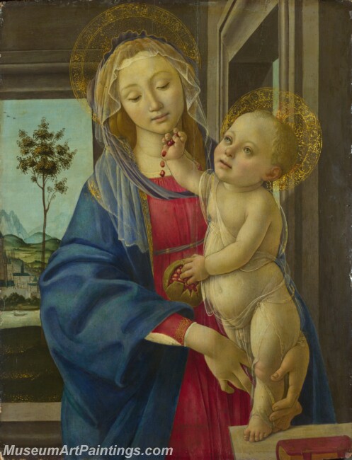 Sandro Botticelli The Virgin and Child with a Pomegranate Painting