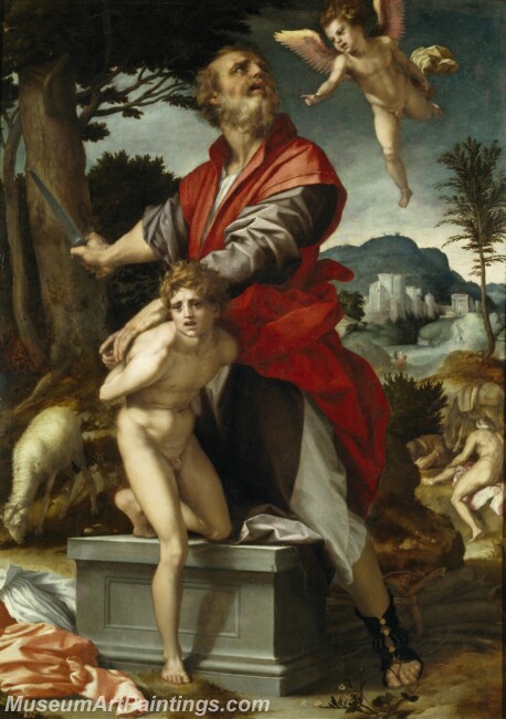 Sarto Andrea del El sacrificio de Isaac Painting