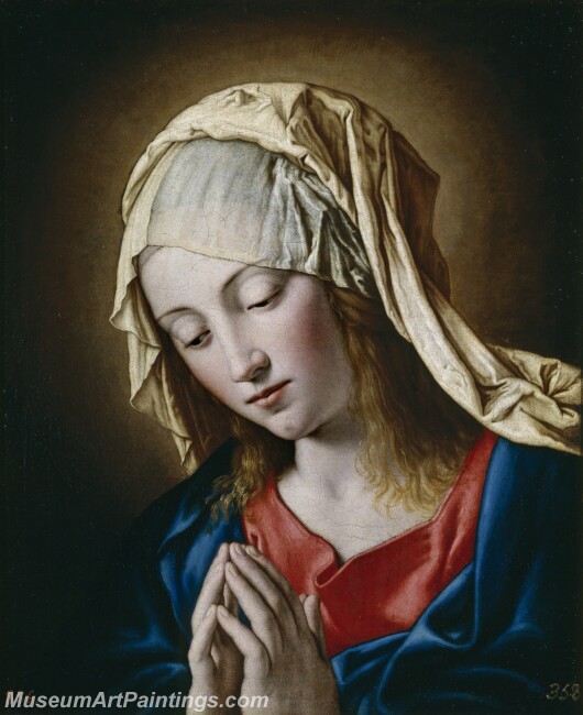 Sassoferrato La Virgen en meditacion Painting