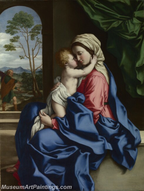 Sassoferrato The Virgin and Child Embracing Painting