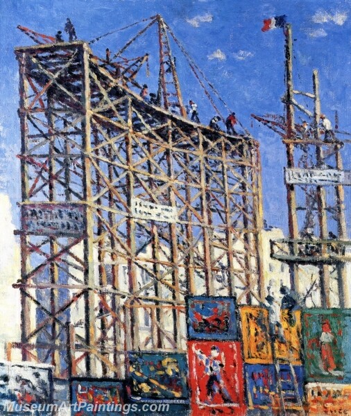 Scaffolding and Posters Painting