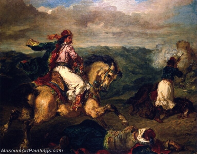 Scene from the War between the Turks and Greeks Painting