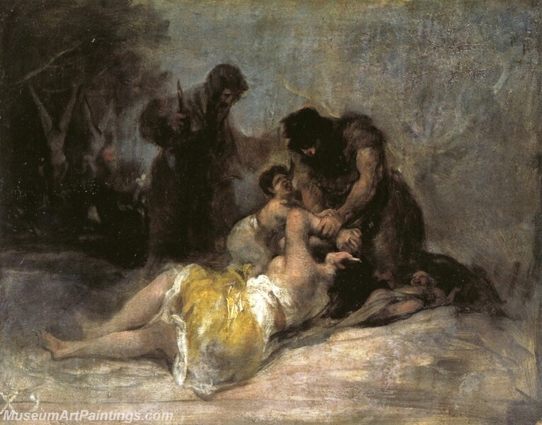 Scene of Rape and Murder Painting