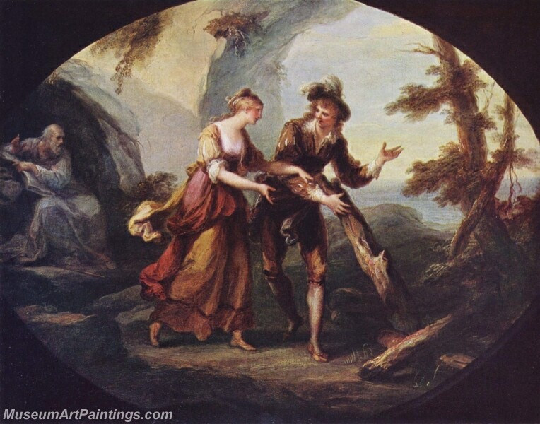 Scene with Miranda and Ferdinand Painting