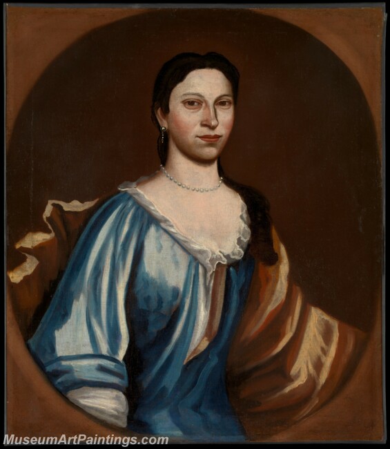 Schuyler Limner Portrait of a Lady possibly Tryntje Otten Veeder Painting