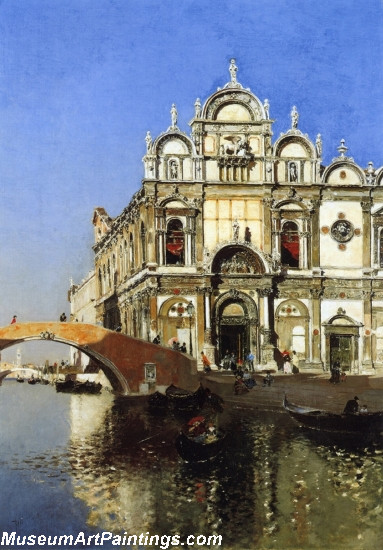 Scoula Grandi di San Marco and Campo San Giovanni e Paolo Venice Painting