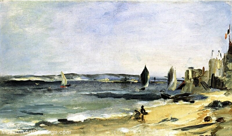 Seascape at Arcachon Painting