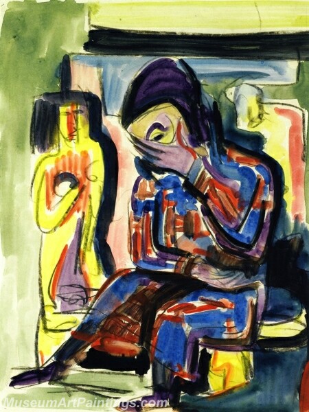 Seated Woman Painting