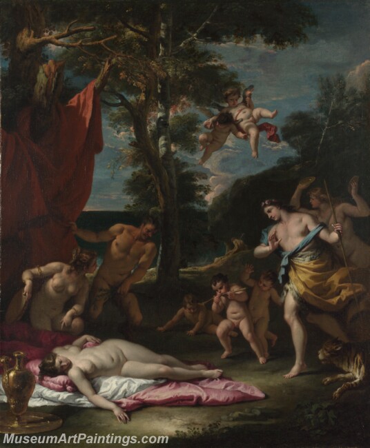 Sebastiano Ricci Bacchus and Ariadne Painting