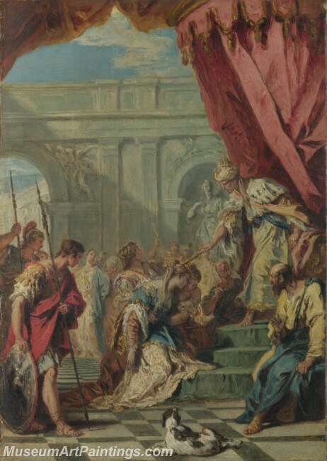 Sebastiano Ricci Esther before Ahasuerus Painting