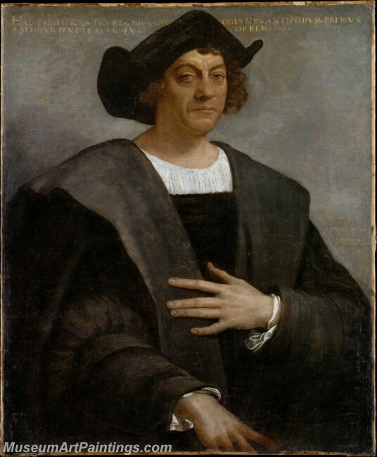 Sebastiano del Piombo Portrait of a Man Said to be Christopher Columbus Painting