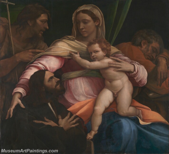 Sebastiano del Piombo The Madonna and Child with Saints and a Donor Painting