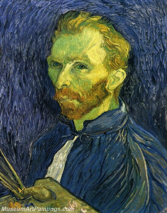 Self Portrait with Pallette Painting