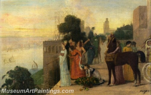 Semiramis Building a City Painting