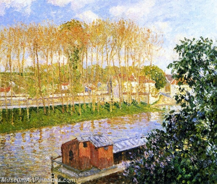 Setting Sun at Moret Painting