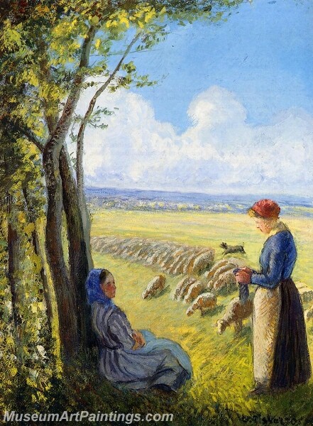 Shepherdesses Painting