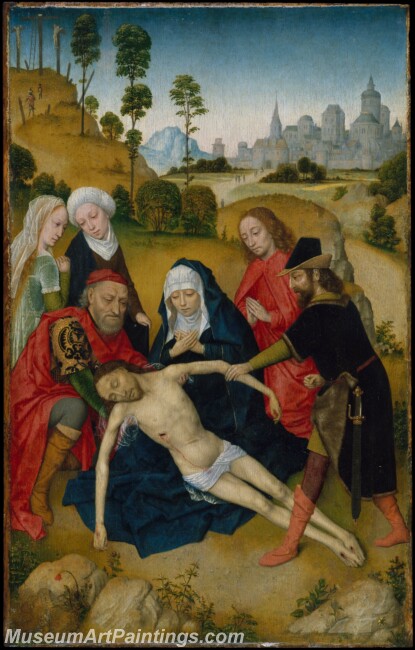 Simon Marmion The Lamentation of Christ Painting