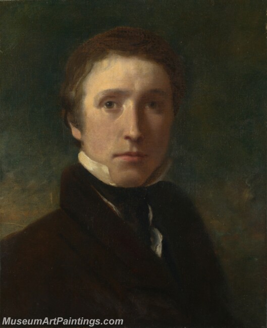 Sir William Boxall Self Portrait at Age of about Nineteen Painting