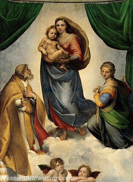 Sistine Madonna Painting