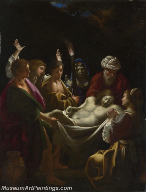 Sisto Badalocchio Christ carried to Tomb Painting