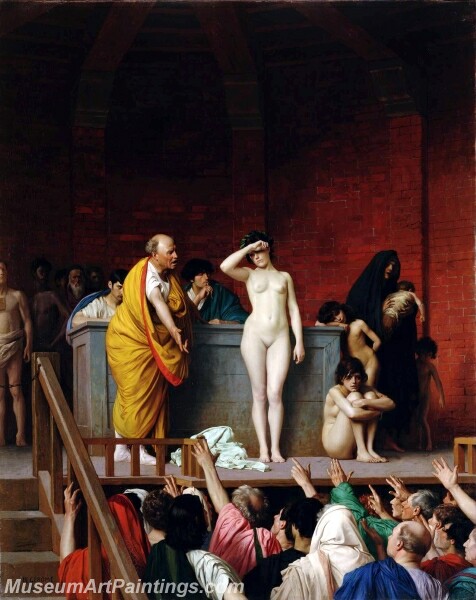 Slave Market in Rome Painting