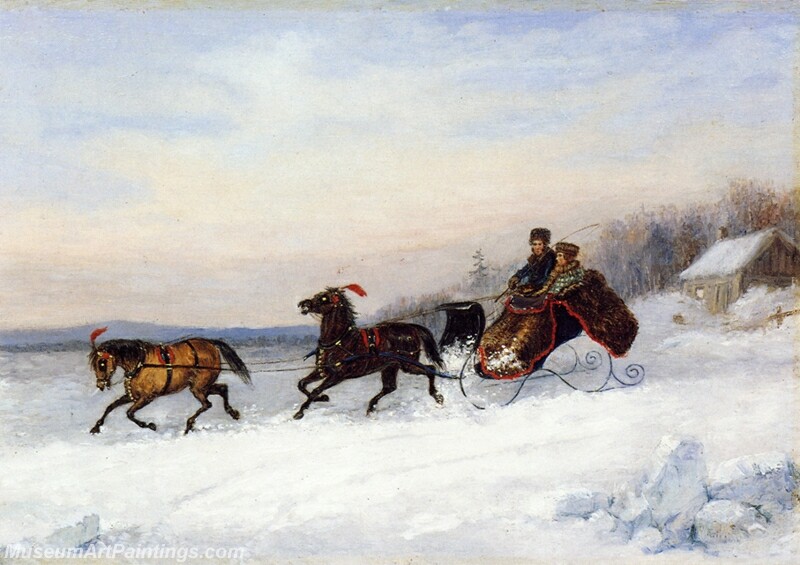 Sleigh Scene Painting