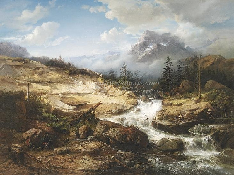 Smugglers at a Mountain Brook