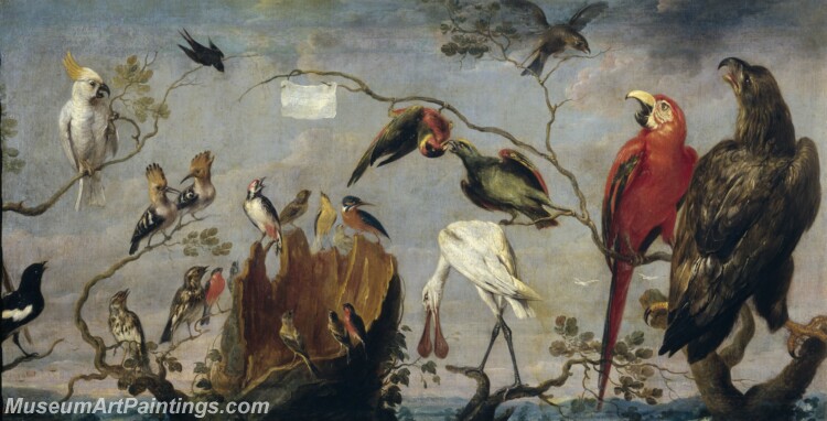 Snyders Frans Concierto de aves Painting