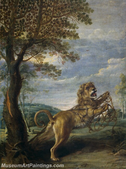 Snyders Frans Fabula del leon y el raton Painting