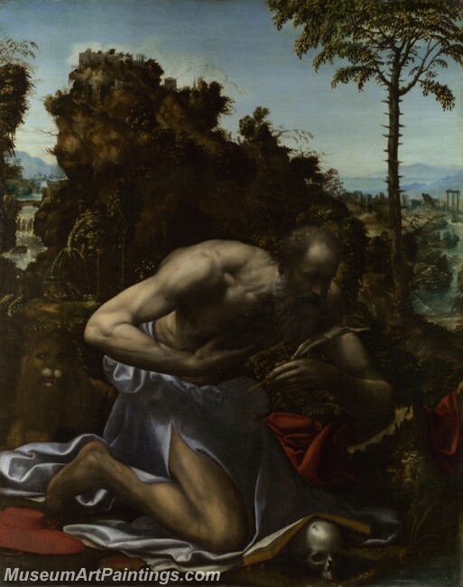 Sodoma Saint Jerome in Penitence Painting