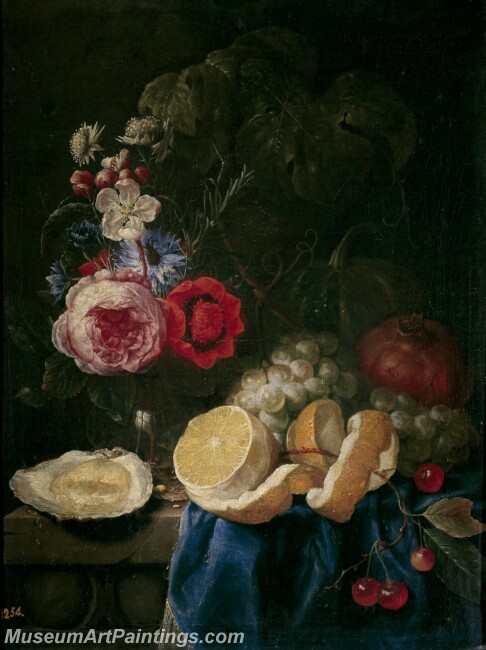 Son Joris van Frutas y flores Painting