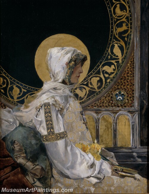 Sorolla y Bastida Joaquin Santa en oracion Painting
