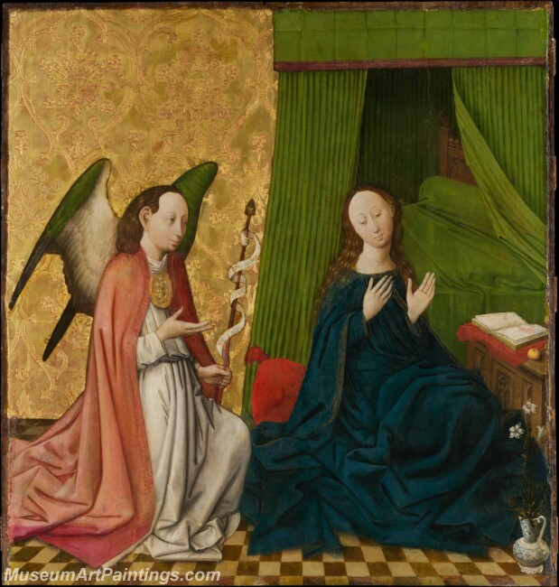 South German Painter The Annunciation Painting