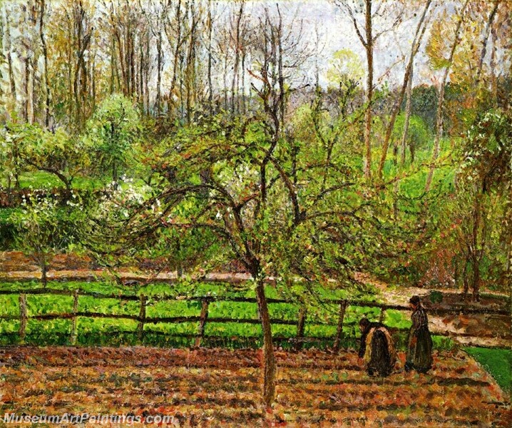 Spring Gray Weather Eragny Painting