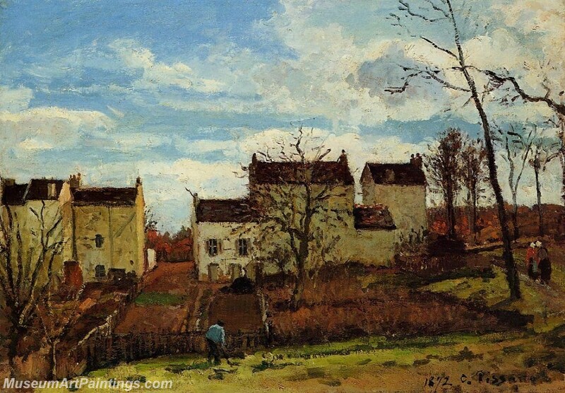 Spring at Pontoise Painting